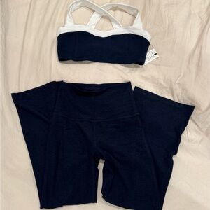 Spacedye Navy and White workout SET